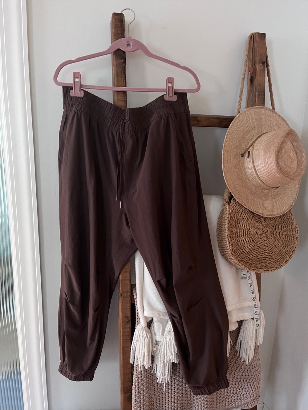 Abercrombie & Fitch Brown Parachute Jogger Pants Women's XL Lightweight